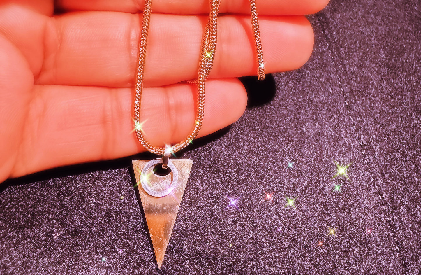 GOLD TRICON PENDANT ✨🪩